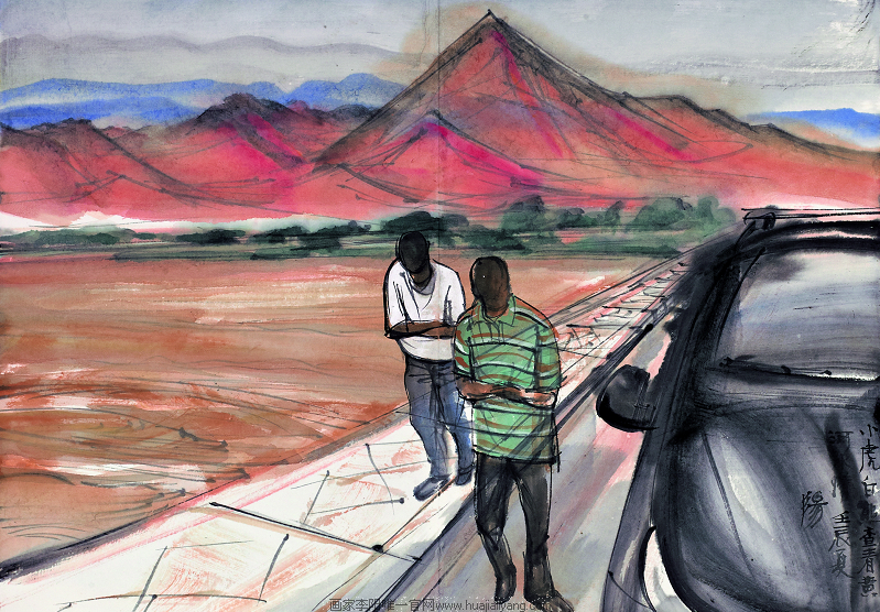 【水墨人物篇】李阳重走玄奘路第一季写生作品