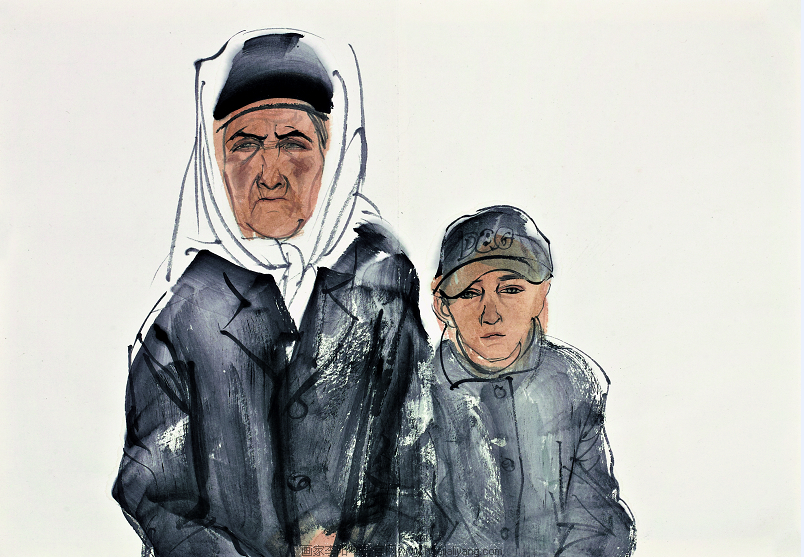 【水墨人物篇】李阳重走玄奘路第一季写生作品