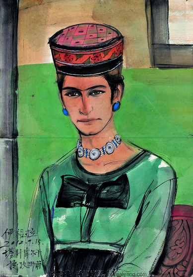 【水墨人物篇】李阳重走玄奘路第一季写生作品